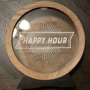 Happy Hour wine cork sign